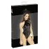 Noir - body lucios cu guler halter (negru) - M