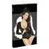 Noir - body damă lucios - mâneci lungi - negru - XL