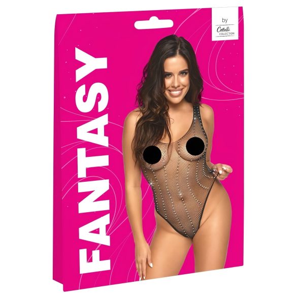 Cottelli - body din plasă cu strasuri - negru - mărime S-L