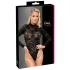 Cottelli - body din dantelă cu mânecă lungă (negru) - S - M