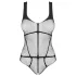 Obsessive - body sexy transparent deschis neț negru - S-L