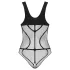 Obsessive - body sexy transparent deschis neț negru - S-L