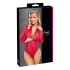 Cottelli - body din dantelă cu model piele de șarpe - roșu
