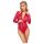 Cottelli - body roșu cu model de piele de șarpe - L