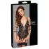 Cottelli Bondage - body dantelă deschis - negru
