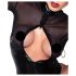 Noir - body lucios cu inserții transparente (negru) - XL