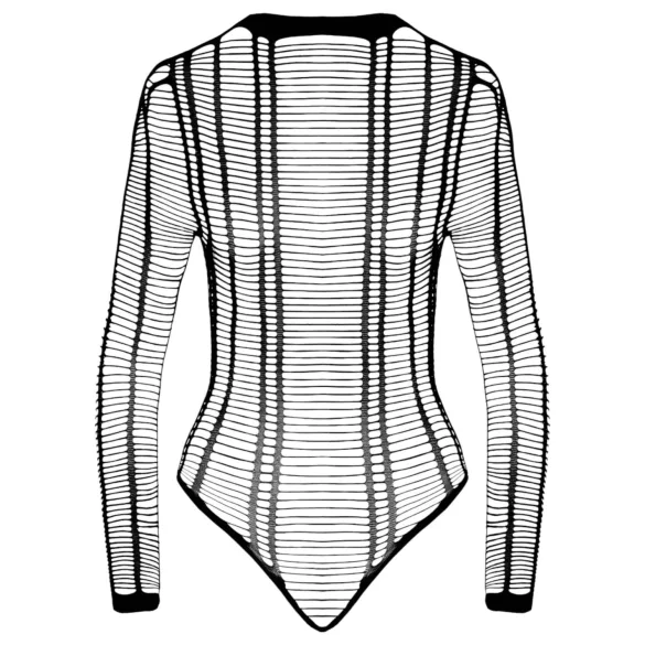 Cottelli - body deschis cu dungi - negru - S-L