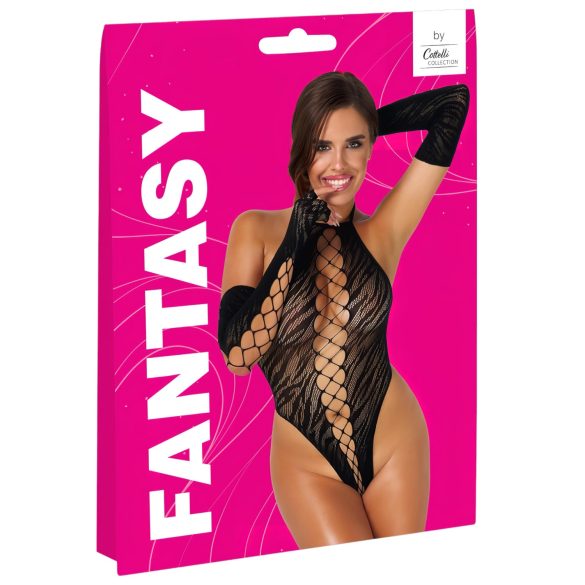 Cottelli - body sexy cu mănuși - negru - S-L