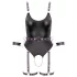 Cottelli - body deschis bondage cu cătușe - negru - L