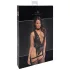 Noir Libido - body cu portjartier - negru