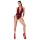 Noir Kink Royal - body transparent damă - roșu