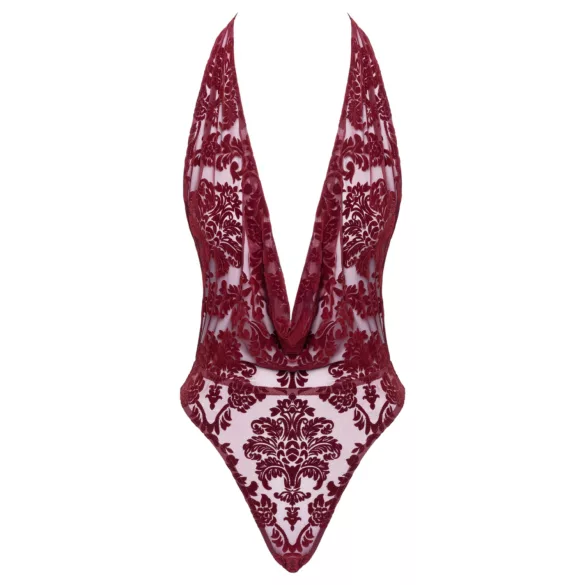 Noir Kink Royal - body transparent damă - roșu - M