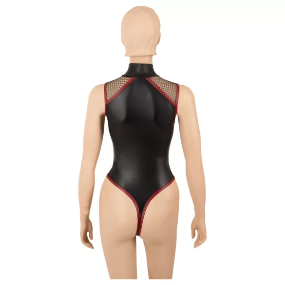 Cottelli - body din plasă cu fermoar (negru)