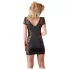 Cottelli - Rochie sexy cu dantelă și fundiță - negru - XL