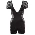 Cottelli - Rochie sexy cu dantelă și fundiță - negru - XL