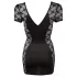 Cottelli - Rochie sexy cu dantelă și fundiță - negru - XL