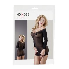   NO:XQSE - Catsuit cu mâneci lungi - transparent - negru (S-L)