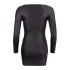 Rochie de petrecere neagră Cottelli cu fermoar strălucitor - M