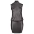 Cottelli Plus Size - rochie chiffon lucioasă - negru - 3XL