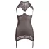 Abierta Fina - rochie mini sexy - aspect strălucitor - negru