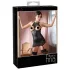Abierta Fina - rochie mini sexy - aspect strălucitor - negru - L