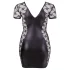 Cottelli Plus Size - rochie combinată cu dantelă și fundiță - negru