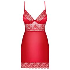   Obsessive Lovica - cămașă de noapte din dantelă cu tanga (roșu)