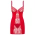 Obsessive - Babydoll și tanga sexy - dantelă roșie