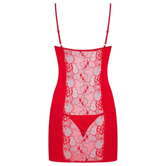 Obsessive - Babydoll și tanga sexy - dantelă roșie