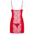 Obsessive - Babydoll și tanga sexy - dantelă roșie