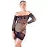 Mandy Mystery - rochie plasa cu detalii și chilot negru (S-L)