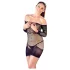 Mandy Mystery - rochie plasa cu detalii și chilot negru (S-L)