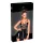 Noir - rochie latex cu inserții plasă - negru