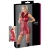 Cottelli Party - rochie mini lucioasă fără mâneci, cu fermoar (roșu)
