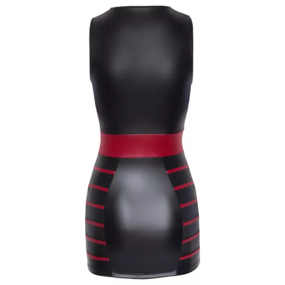 Cottelli Party - rochie mulată cu dungi (negru-roșu) - XL