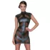Cottelli - rochie mulată lucioasă - negru - M