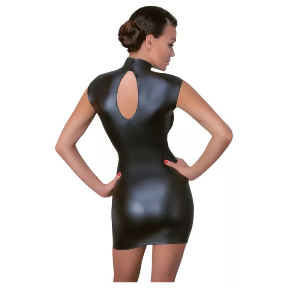 Cottelli - rochie mulată lucioasă - negru - L