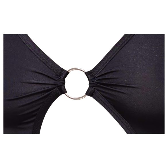 Cottelli Party - rochie asimetrică cu inel - negru - M