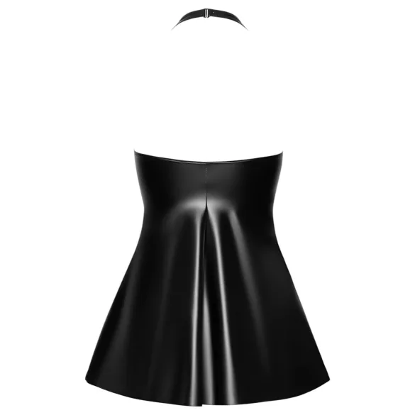 Noir - rochie mini scurtă cu model piele de șarpe - negru - L
