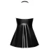 Noir - rochie mini scurtă cu model piele de șarpe - negru - XL