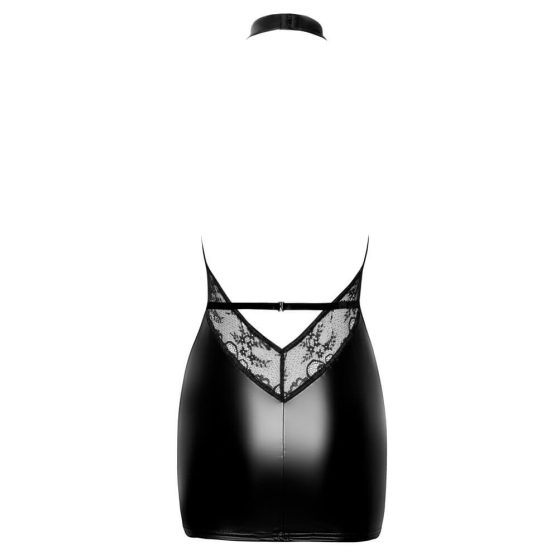 Noir - rochie mini cu bretea de gât (negru) - M