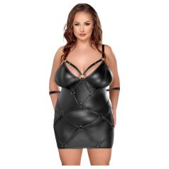 Cottelli Plus Size - rochie sexy cu cătușe - negru