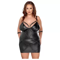 Cottelli Plus Size - rochie sexy cu cătușe - negru
