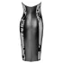 Noir - rochie cu guler lucios (negru) - M