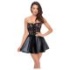 Noir - Rochie mini strălucitoare cu dantelă (neagră) - L