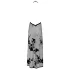 Noir - rochie maxi transparentă cu imprimeu floral (negru) - L