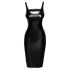 Noir - rochie cu aspect de piele tăiată (negru)