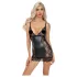 Noir - rochie mini cu părți transparente (neagră) - M