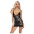 Noir - rochie mini cu părți transparente (neagră) - L
