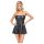 Cottelli - rochie mini lucioasă cu fustă plisată (neagră)